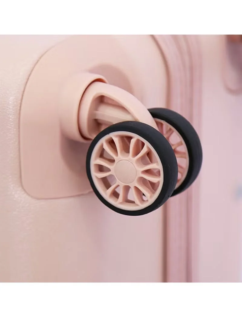 DKNY  DKNY Allure 3-Piece Hardsided Luggage Set on Wheels for Unisex | Ultra Lightweight ABS with Spinner Wheels 4 Color Pink for Women | Best Price UAE